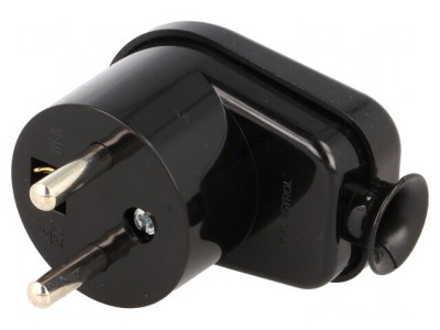 Conector de Alimentare AC Tată 230V 16A Negru foto
