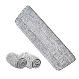 Rezerva Mop Plat Microfibra 42cm, Prindere Velcro/Arici, Curatare Parchet, Gresie, Universal