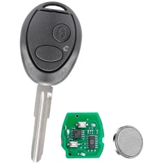 Cheie Auto Programabila Completa Techstar, 433MHz cu 2 butoane, compatibila Land Rover Discovery 2 TD4 TD5 1998&ndash;2004 &ndash; cip ID73, FCCID: N5FVALTX3, cu