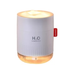 Umidificator, Munti de Zapada, cu ultrasunete, difuzor aroma, lampa de veghe, 500 ml, alb