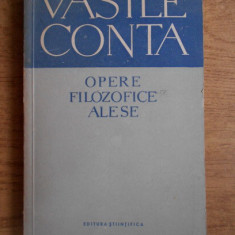 Vasile Conta - Opere filozofice alese