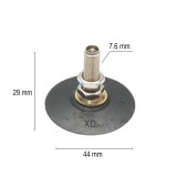 Valva aplicata TR4 pentru camera de aer, cu palarie mare 44 mm