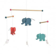 Elefanti Decoratie mobil lemn Egmont foto