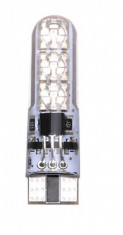 Bec T10 Auto 6 LED SMD Multicolor RGB (nu include telecomanda) foto