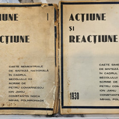 Petru Comarnescu, Ion Jianu, Constantin Noica, Mihail Polihroniade, Actiune si Reactiune, 2 vol, 1929