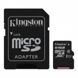 Microsd kingston 64gb select plus clasa 10 uhs-i performance r: 100 mb/s include adaptor sd