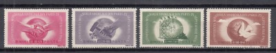 ROMANIA 1945 LP 186 CONFERINTA SINDICALA MONDIALA PARIS SERIE MNH foto