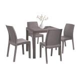 Cumpara ieftin Set mobilier de grădină Goti 4+1 cappuccino