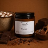 Ciocolată lum&acirc;nare parfumată din ceară naturală de soia