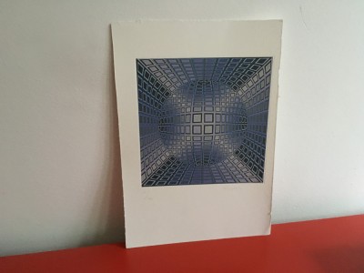 Victor Vasarely, Serigrafie numerotata 21/150 semnată foto