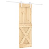 Cumpara ieftin Usa glisanta cu set de feronerie 70x210 cm, lemn masiv de pin
