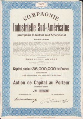 HST A642 Acțiune Compagnie Industrielle Sud-Americaine foto