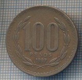 AX 1066 MONEDA- CHILE - 100 PESOS -ANUL 1997 -STAREA CARE SE VEDE, America Centrala si de Sud