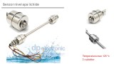 Senzor nivel inox apa lichid plutitor bazin ulei ars 250mm doua plutitoare