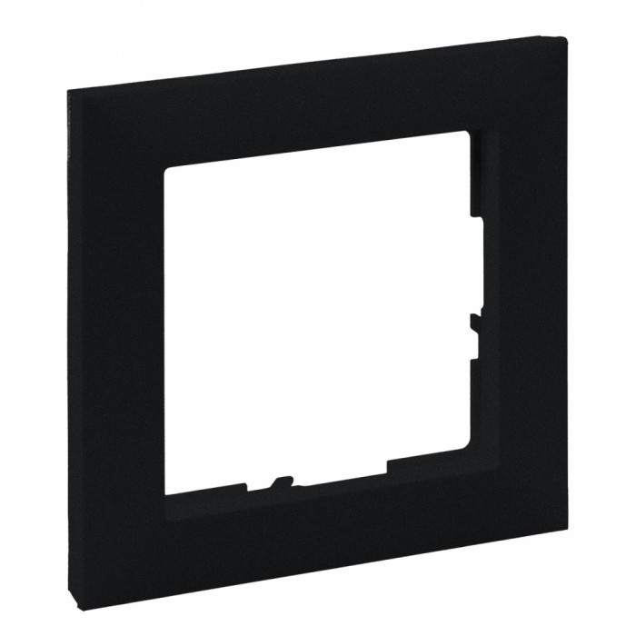 Rama ornament 1 post Legrand Suno negru 721521
