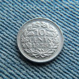 2L - 10 Cents 1938 Olanda - Wilhelmina / argint, Europa