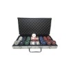 Set Poker 300 Jetoane, Zaruri, Cărți + Valiză Aluminiu - Tip Casino, Jeton Dealer Inclus