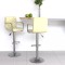 Gossi scaune de bar, 2 buc., crem, piele ecologica