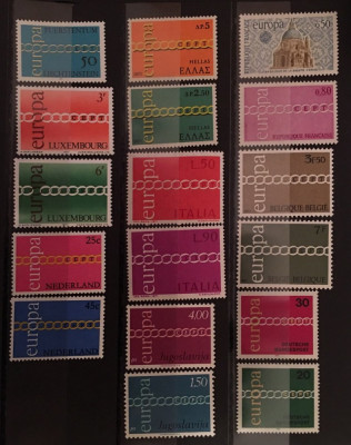 Lot 1971 Europa CEPT 17 values MNH AC.703 foto