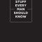 Stuff Every Man Should Know