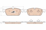 TRW GDB1970 COTEC set placute frana,frana disc