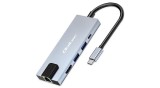 Adaptor Hub Qoltec USB-C 5&icirc;n1 | USB-C PD 100W | 2x USB | HDMI 4K | RJ45