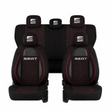 Set Huse Scaune Universale Racing Negru Personalizate cu Seat