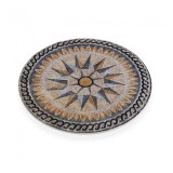 Cumpara ieftin Suport farfurie - Round Mosaic Trivet - Maro, 20 x 20 cm |