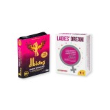 Cumpara ieftin Pachet pentru femei: Capsule afrodisiace LADIES DREAM, 2 buc + Supliment alimentar pe bază de ciocolată DIBLONG Energy Chocolate for Lady, 24 g
