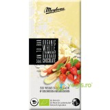 Ciocolata Alba cu Capsuni si Rubarba Ecologica/Bio 100g