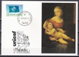 Natiunile Unite Viena 1983 - Pictură de Raphael, Carte poștală nescrisă