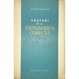 N. Mihaescu - Abateri de la exprimarea corecta (Editia: 1963)