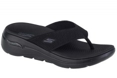 Papuci flip-flop Skechers Go Walk Arch Fit Sandal - Luminous 140269-BBK negru foto