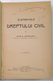 ELEMENTELE DREPTULUI CIVIL de MATEI B. CANTACUZINO