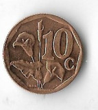 Moneda 10 cents 2012, Afrika Isewula - Africa de Sud, Cupru-Nichel