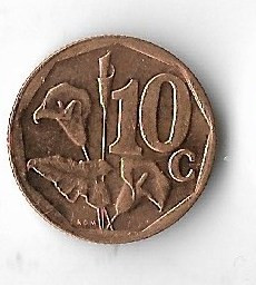 Moneda 10 cents 2012, Afrika Isewula - Africa de Sud foto