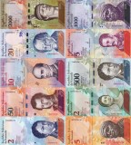 Lot 10 Bancnote Venezuela Diferite UNC, Necirculate - Numismatica Venezuela