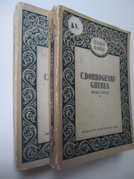 Studii critice (2 vol.) - C. Dobrogeanu Gherea