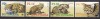 DB1 Fauna Botswana Pisica cu Picioare Negre 4v MNH, Nestampilat