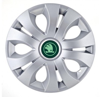 Set 4 capace roti Top Gray pentru gama Skoda Nou Verde, R17 foto