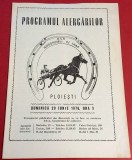 Programul Alergarilor Hipism - Hipodromul PLOIESTI (20.06.1976)