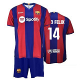 FC Barcelona set de copii replica 23/24 Home Joao Felix - 10 let