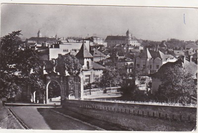 bnk cp Alba Iulia - Vedere spre poarta cetatii - circulata foto
