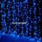 Perdea Luminoasa Craciun 2x2m 320LED Albastra Fir Negru CL5812B