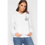 Hanorac dama alb - Espresso Yourself II - XL