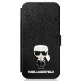 Cumpara ieftin Husa Book Karl Lagerfeld Saffiano Iconic pentru iPhone 12/12 Pro Black