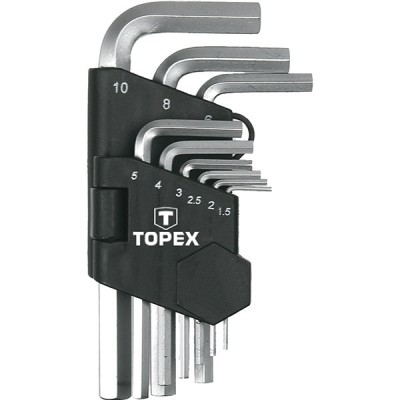 Set chei imbus cu profil hexagonal scurte topex 35D955 HardWork ToolsRange foto