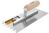 Gletiera cu Dinti Tolsen 280x120 mm, Maner Lemn, Aplicare Tencuiala Uniforma