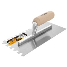Gletiera cu dinti 280x120 mm, maner din lemn, Tolsen