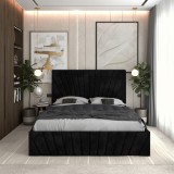 Pat Tapitat Leon Negru Catifea Premium Model popular